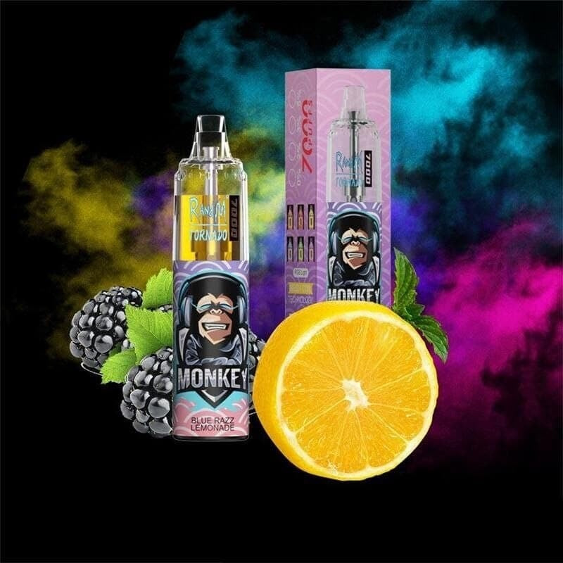 RandM Tornado 7000 Puff Disposable Vape ( Blue Razz Lemonade 5%)