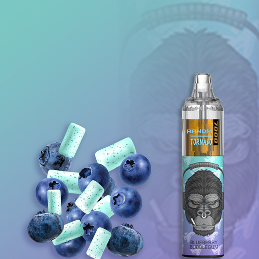 RandM Tornado 7000 Puff Disposable Vape ( Blueberry Bubblegum 5%)