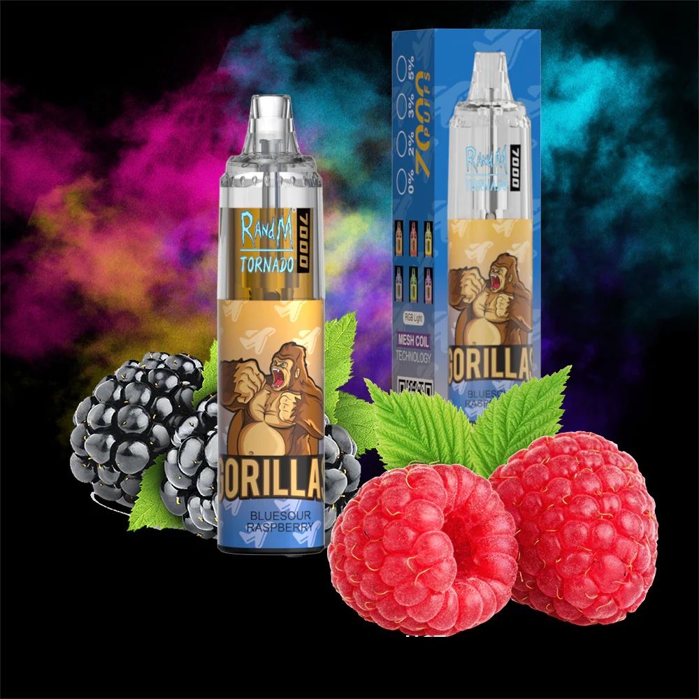 RandM Tornado 7000 Puff Disposable Vape ( Bluesour Raspberry 5%)