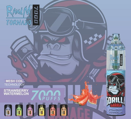 RandM Tornado 7000 Puff Disposable Vape ( Strawberry Watermelon 5%)